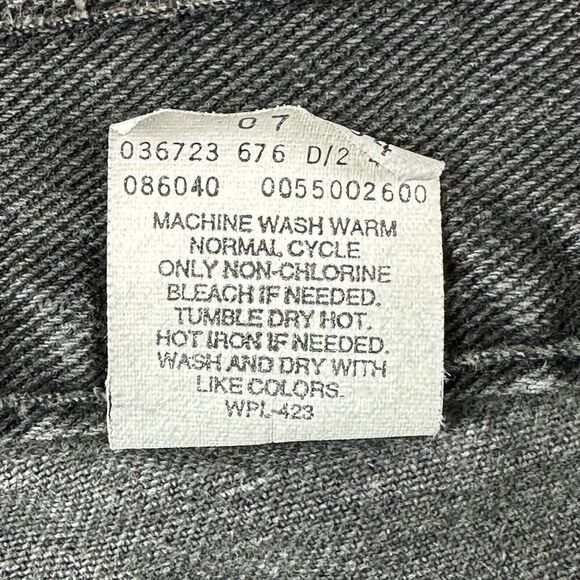 VTG Levis 550 Jean Shorts Jorts Mens 34 Relaxed Fit Cut Off Distressed Grunge* - Picture 11 of 11